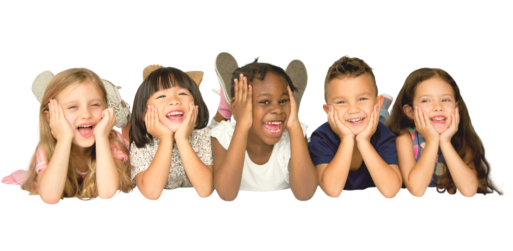 Happy kids enjoying activities